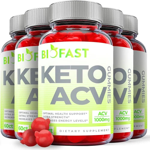 Biofast Keto Gummies - Biofast Keto ACV Gummys For Weight Loss ORIGINAL - 5 Pack
