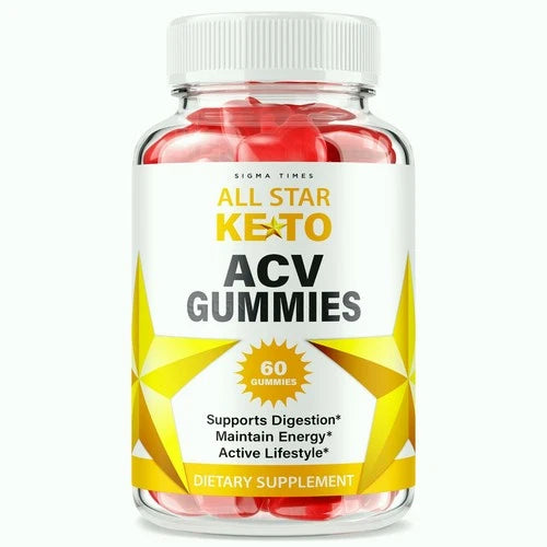 All Star Keto ACV Gummies, AllStar Keto Gummy for Metabolism & Weight Loss 60ct