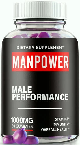 ManPower for Men, ManPower T Booster, Man Power Male Support Gummies 60ct