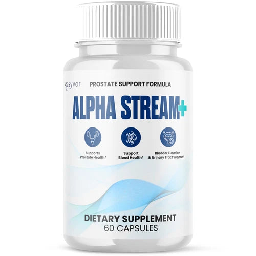 (1 Pack) Alpha Stream Plus Advanced Prostate Support Max Supplement 60 Capsules