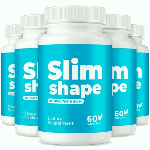 (5 Pack) Slim Shape Pills for Weight Loss, Advanced SlimShape Fat Burner Formula