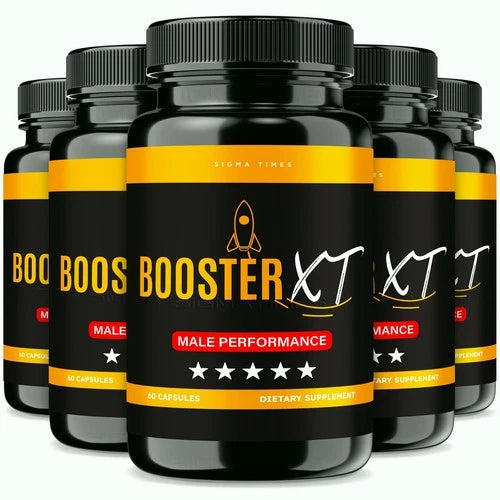 (5 Pack) Booster XT Male Capsules  to Boost T-Levels for Enhanced Intimate Drive