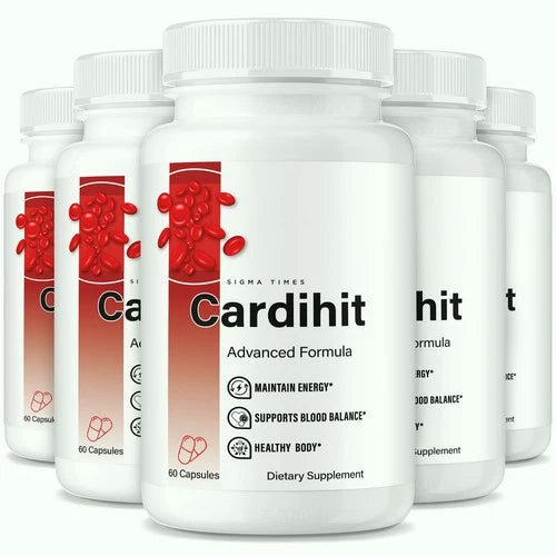 (5 Pack) Cardihit Capsules, Cardi Hit Advanced Blood Support Formula