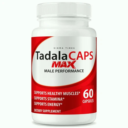 TadalaCaps Max Pills for Men, Advanced Male Health Support Formula 60ct
