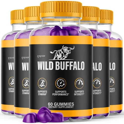 (5 Pack) Wild Buffalo Male Gumys Advanced Formula Vitamin Supplement 300 Gummies
