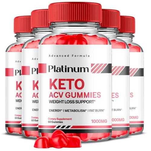 (5 Pack) Platinum Keto Gummies, Platinum Keto Advanced Weight Loss (300 Gummies)