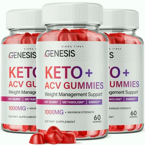 (3 Pack) Genesis Keto ACV Gummies- Genesis Keto Gummies for Weight Loss