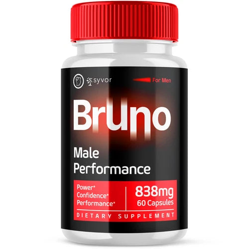 Bruno Pills for Men Advanced Male Support Natural Formula Supplement 60 Capsules