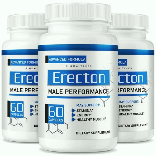 (3 Pack) Erecton Pills for Men, Fast Acting Premium Male Supplement