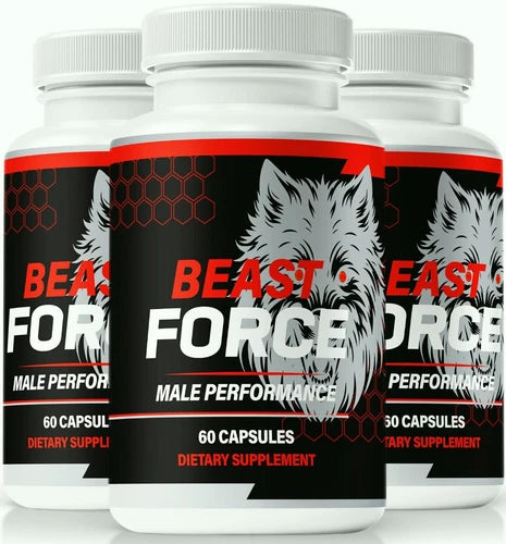 (3 Pack) Beast Force ed Pills for Men, BeastForce for Male Health & Performance