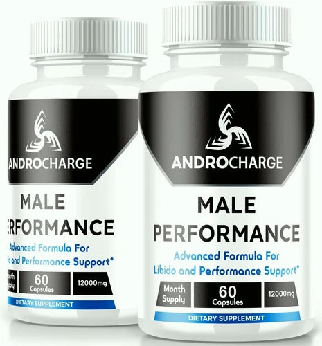 (2 Pack) AndroCharge Enhancement Pills for Men, Supports Performance & Energy