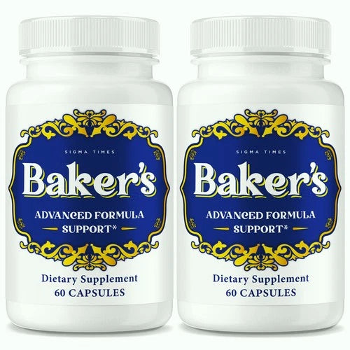 (2 Pack) Bakers Capsules for Men, Advanced Supplement Pills for Male