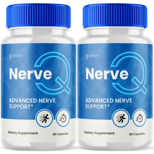 (2 Pack) Nerve Q Advanced Nerve Support Max Formula Nerve Q Vitamin 120 Capsules