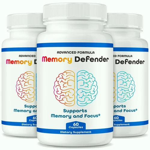 3pk- Memory Defender Brain & Memory Support Capsules, Advanced Cognitive Formula