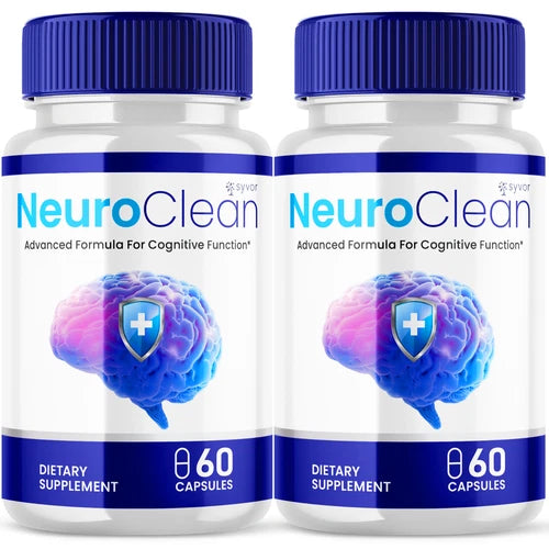 (2 Pack) Neuroclean Nootropic All Natural Formula Brain Supplement 120 Capsules