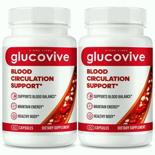 (2 Pack) GlucoVive Capsules – Gluco Vive Blood Support Formula for Circulation
