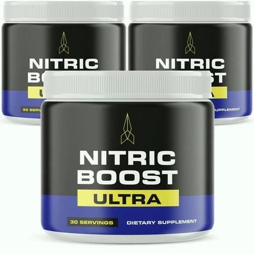 (3 Pack) Nitric Boost Ultra Powder for ed, Nitric Boost Ultra for Men, Male Mix