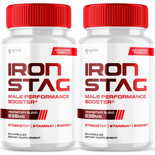 Iron Stag Advanced Pills for Men Extra Strength Ironstag Supplement 120 Capsules