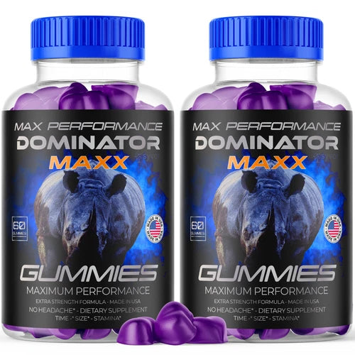 Dominator Maxx Gummies For Men, Advanced Performance Supplement 120 Gummies