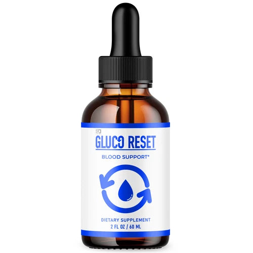 Gluco Reset Advanced Blood Support Drops All Natural Supplement 2oz - 1 Pack