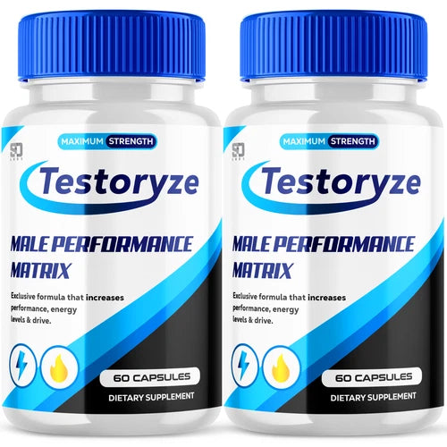 (2 Pack) Testoryze Male Pills, Maximize Energy, Vitality & Stamina 120 Capsules