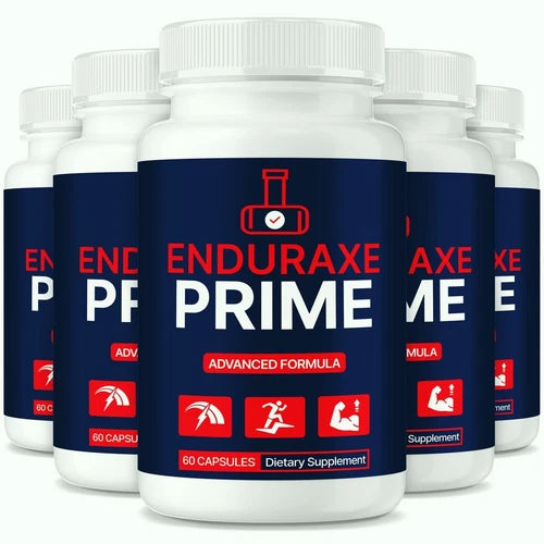 (5 Pack) Enduraxe Prime for Men, Maximum Strength Male Performance Pills