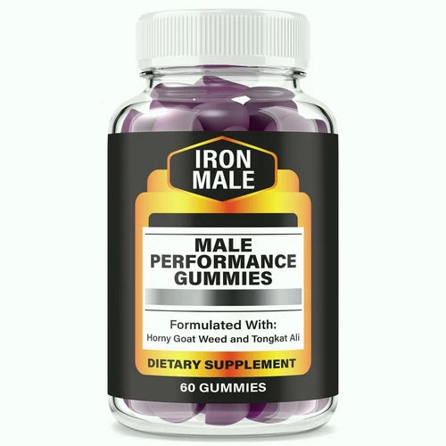 Iron Male Gummies - Advanced Male Performance Gummy for Energy & Vitality 60ct
