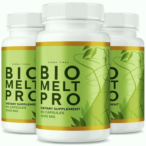 (3 Pack) Bio Melt Pro Pills for Weight Loss, Natural Fat Burning Support Formula