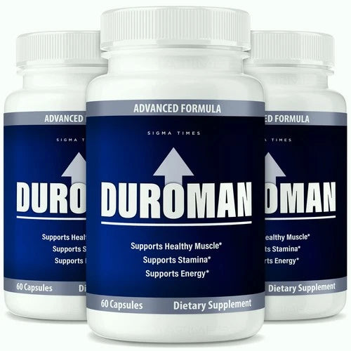 (3 Pack) DuroMan for Men, Duro Man Testo Support for Overall Male Health