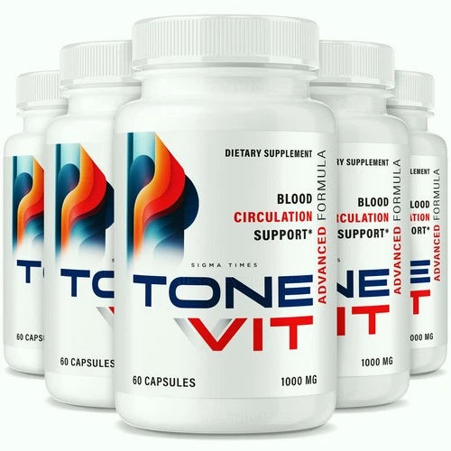 (5 Pack) Tonevit Capsules, Tone Vit for Blood Support and Healthy Heart