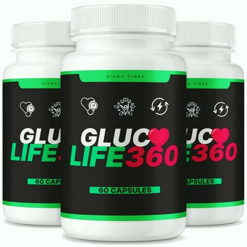 (3 Pack) Gluco Life 360 Capsules – GlucoLife 360 Blood Health Support Formula