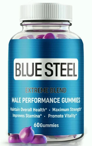 Blue Steel Male Health Gummies for Advanced Performance and T-levels 60ct