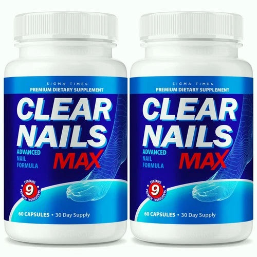 (2 Pack) Clear Nails Max Pills for Optimal Nail Health and Strength