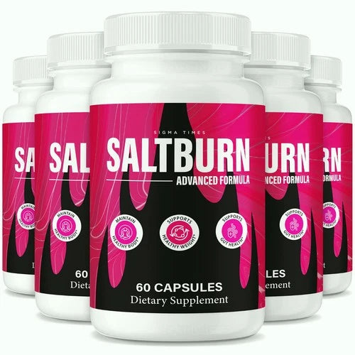 (5 Pack) Salt Burn Weight Loss Capsules - SaltBurn Pink Salt Inspired Formula