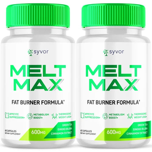 Melt Max Advanced Burner Formula Natural Energy and Fitness Support 120 Capsules