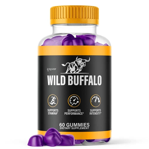 (1 Pack) Wild Buffalo Male Gummys Advanced Formula Vitamin Supplement 60 Gummies