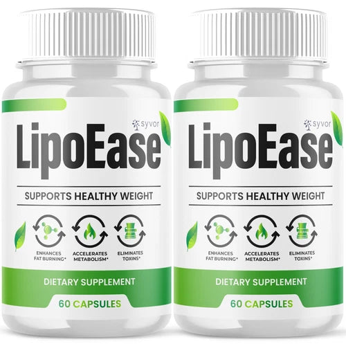 (2 Pack) LipoEase Advanced Formula Natural Energy & Fitness Vitamin 120 Capsules