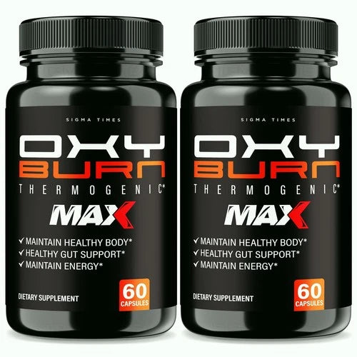 (2 Pack) Oxy Burn Max, OxyBurn Max Fat-Burner Formula for Weight Loss