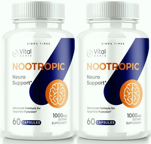 (2 Pack) Vital Zenix Nootropic Pills for Optimal Mental Performance and Clarity