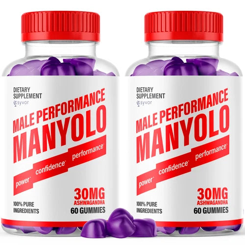 (2 Pack) Manyolo Gummies For Men Advanced Performance Supplement 120 Gummies
