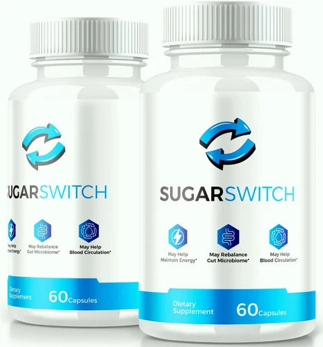 (2 Pack) SugarSwitch Pills, Sugar Switch Supports Blood Sugar & Pressure Levels