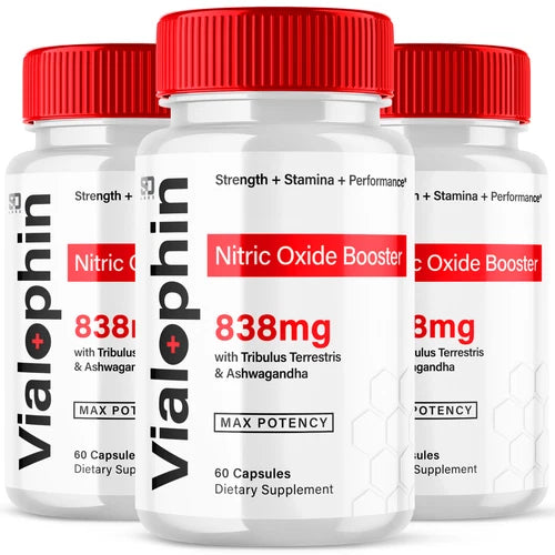 (3 Pack) Vialophin Male Pills Maximize Energy, Vitality & Stamina 180 Capsules