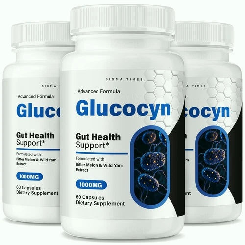 (3 pack) Glucocyn Gut Health Support, Advanced Cleanse & Detox Support for Gut