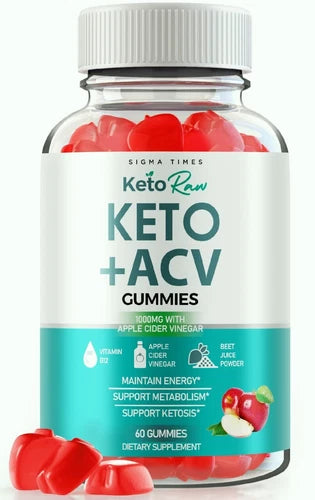 Keto Raw Keto + ACV Gummies for Advanced Weight Loss & Energy 60ct