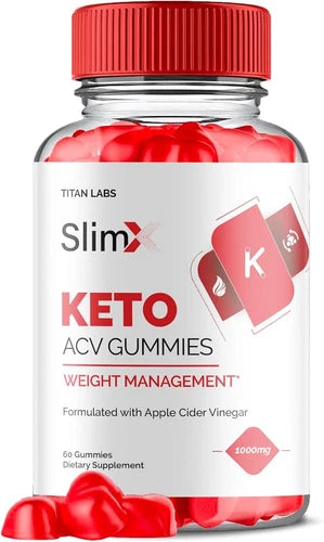 SlimX Keto Gummies, Slim X Keto ACV Gummies for Weight Loss (60 Gummies)