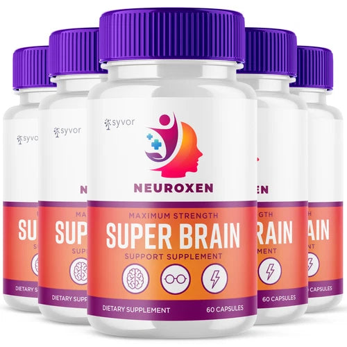 (5 Pack) Neuroxen Nootropic All Natural Super Brain Max Supplement 300 Capsules