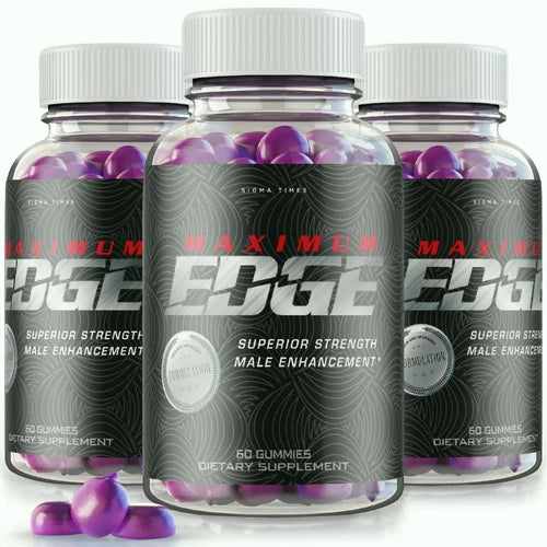 (3 Pack) Maximum Edge Male Health Gummies for Overall Wellness and Strength