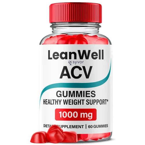 (1 Pack) LeanWell Keto ACV Gummies 1000MG LeanWell Formula Vitamin 60 Gummies