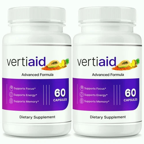 (2 Pack) Vertiaid Brain & Memory Support Capsules, Advanced Cognitive Formula