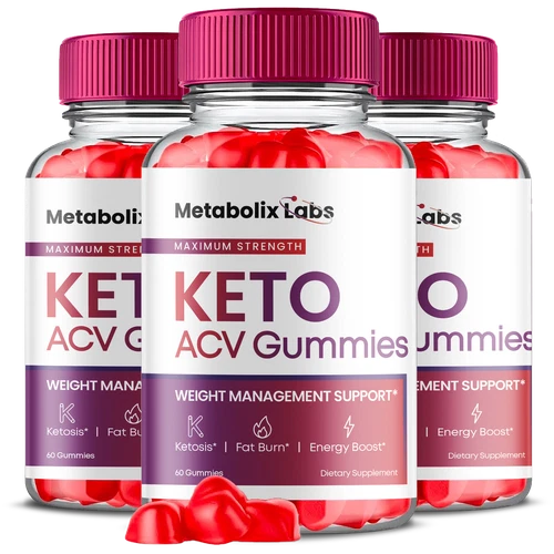 (3 Pack) Metabolix Labs Keto ACV Gummies, Metabolix Labs Keto ACV (180 Gummies)